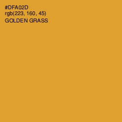 #DFA02D - Golden Grass Color Image